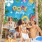 Summer Banner Pool Party Decorations, Pool Party Decorations Banner Backdrop Summer Party Decorations, Hanging Beach Themed Summer Party Decorations with Rope (72×44 Inches)